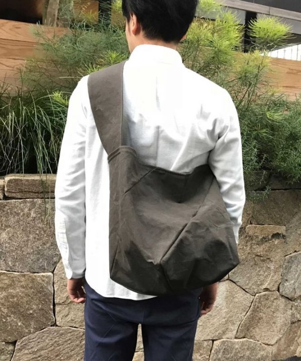 画像6: ［9号帆布］　タンニン染め ショルダーバッグ