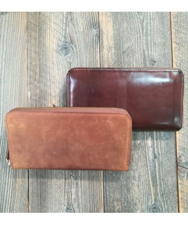 キャメル色の経年変化