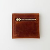 ［クレイジーカーフレザー］　薄型二つ折り財布