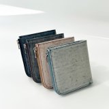 ［ゴーストレザー]　Lzip2つ折り財布