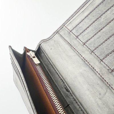 画像2: ［ゴーストレザー］　マチあり長財布